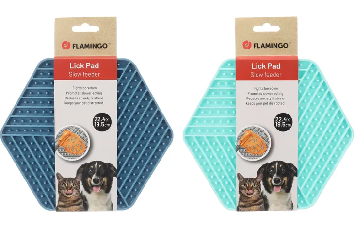 Flamingo Leki - Likmat Honden;katten - Likmat Leki Assortiment Blauw/groen 22.4x19.5cm - 1st - 134331 - 1st Flamingo