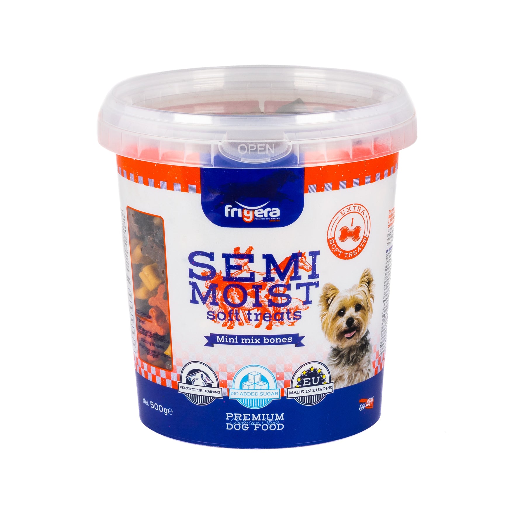 Frigera Semi-Moist Soft Treats Mini Mix Bones 500 g - Zachte Trainingssnacks Frigera