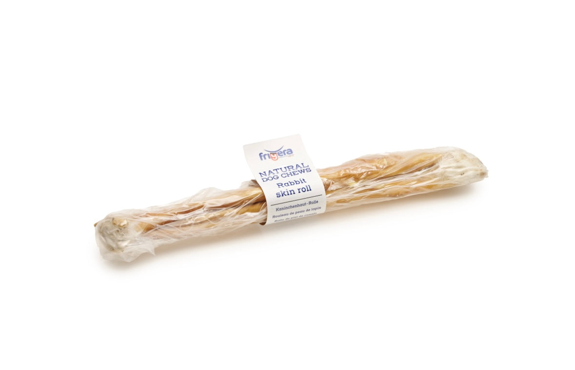 🐇 konijn huid roll – Hypoallergene Kauwsnack voor Honden | 1 stuk – Frigera Frigera
