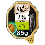 Sheba Mini Filets met konijn in saus natvoer kat (kuipjes 85 g) Sheba