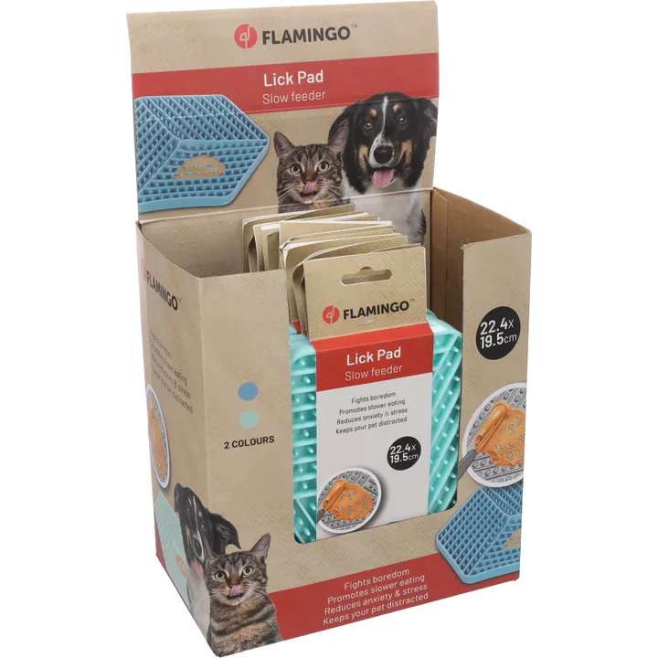 Flamingo Leki - Likmat Honden;katten - Likmat Leki Assortiment Blauw/groen 22.4x19.5cm - 1st - 134331 - 1st Flamingo