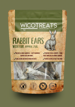 wicotreats konijnen oren met vacht Wico Diervoeding