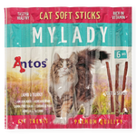 Antos Cat Soft Sticks Mylady Lam & Kalkoen (6 stuks) - Graanvrije Kattensnack Antos