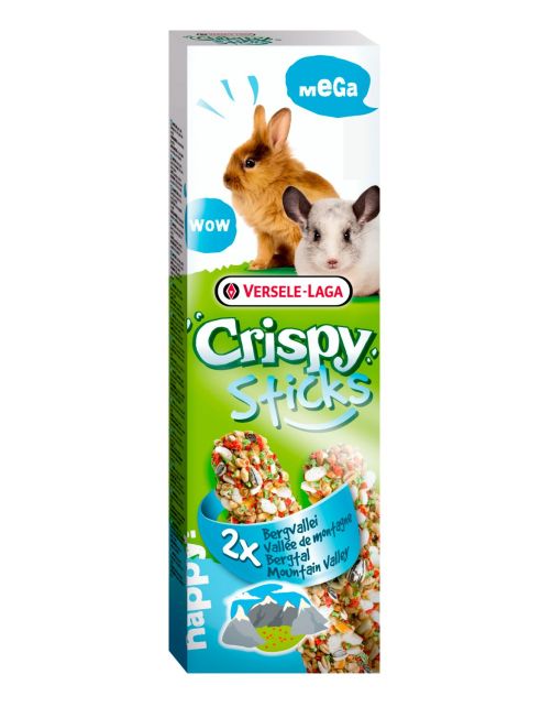 Versele-Laga Crispy Mega Sticks Bergvallei 2x70g - Kruidensnack Konijn versele-laga