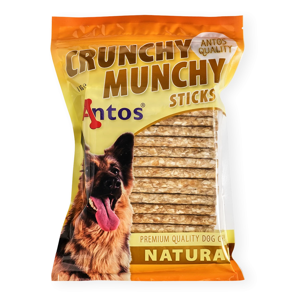 Antos Crunchy Munchy Sticks 5" 10 mm Naturel Antos
