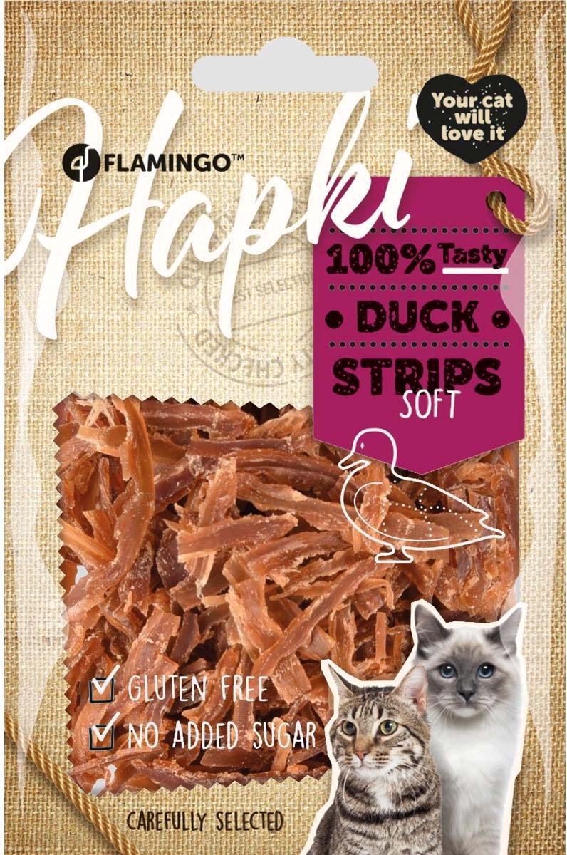 Flamingo Soft Duck Strips 50 g - Malse Eendenstrips voor de Kat Flamingo