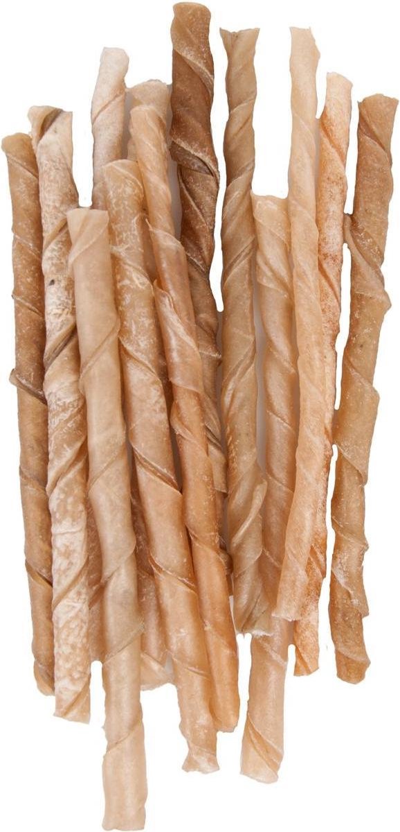 Flamingo R’Hide Sigaretje 12cm – 100 stuks (800-840g) – kauwsnack voor honden – natuurlijk runderhuid – tandverzorging & kauwplezier Flamingo