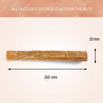 Antos Geperste Staaf 10" 20 mm - Extra Harde Kauwstaaf Runderhuid Wico Diervoeding