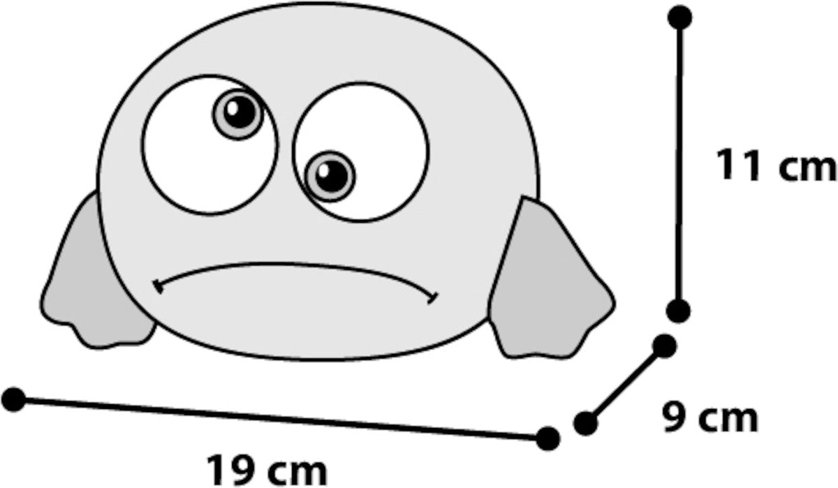 Flamingo Springende Bal met Geluid - Hondenspeelgoed - 18 cm - Blauw Wico Diervoeding