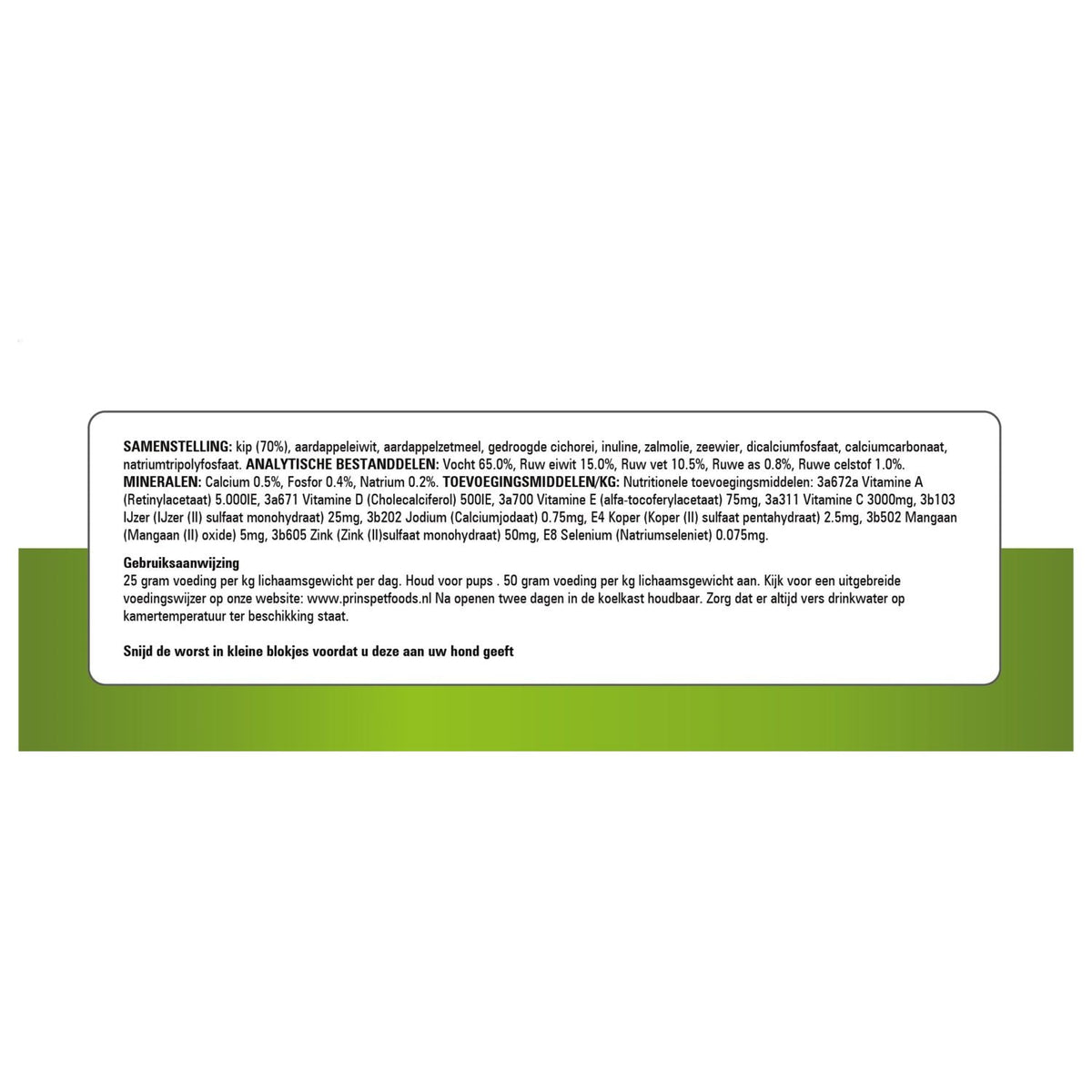 Prins Nature Care Adult 250 g - Hondenvoer - Kip Graanvrij Prins