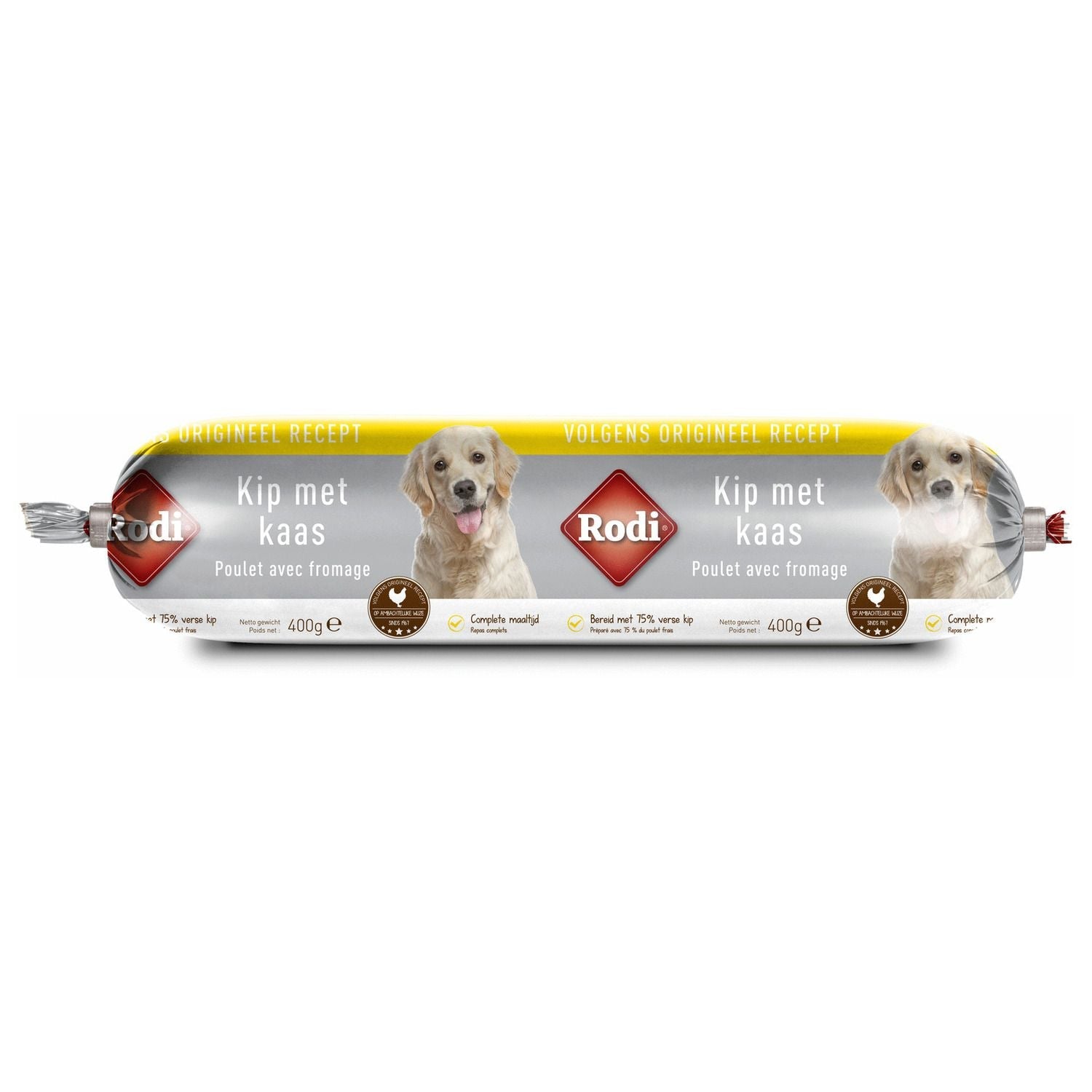Rodi Worst 400 g - Hondensnacks - Kip&Kaas Rodi