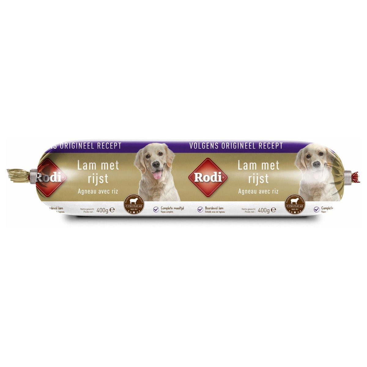 Rodi Worst 400 g - Hondensnacks - Lam&Rijst Rodi