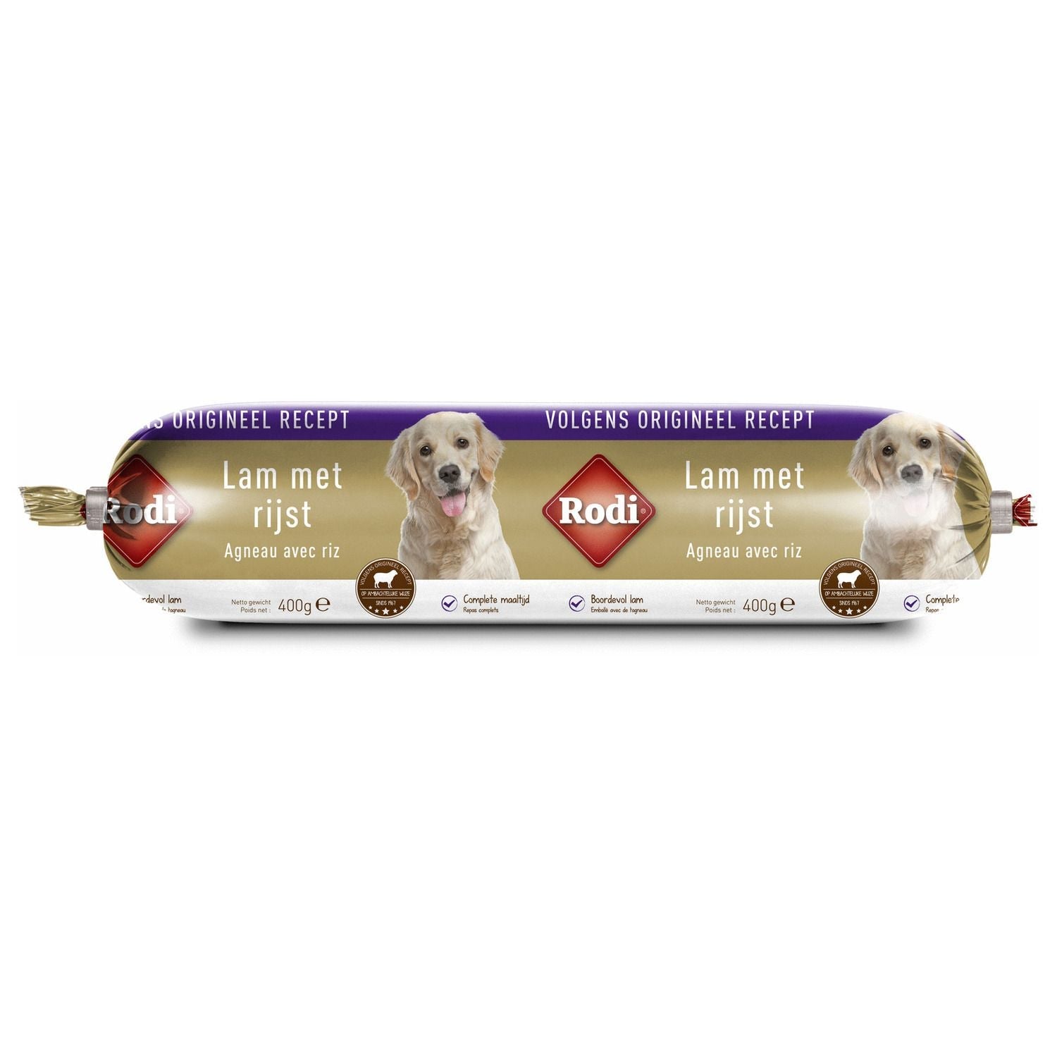 Rodi Worst 400 g - Hondensnacks - Lam&Rijst Rodi