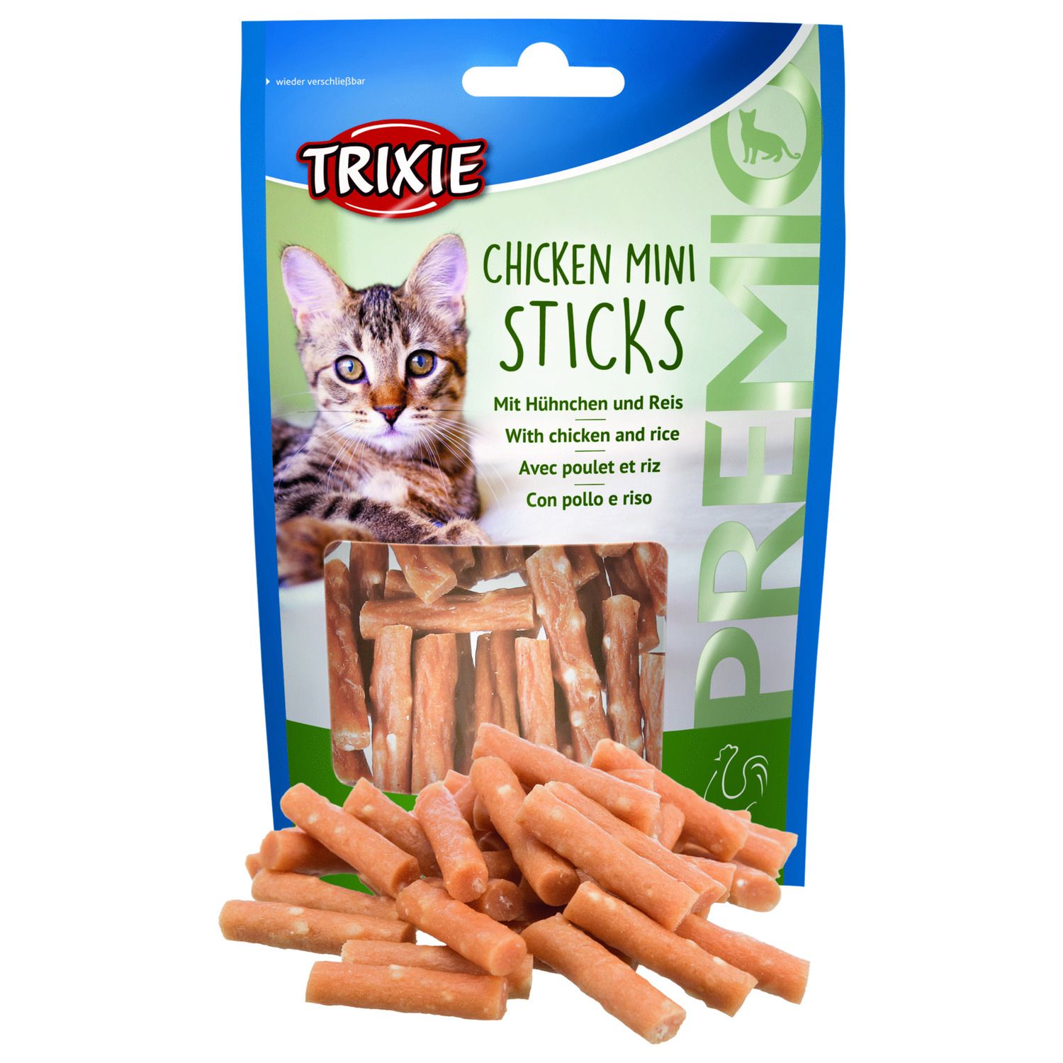Trixie Premio Mini Sticks Kip 50 g - Hoog Vleesgehalte Kattensnack Trixie