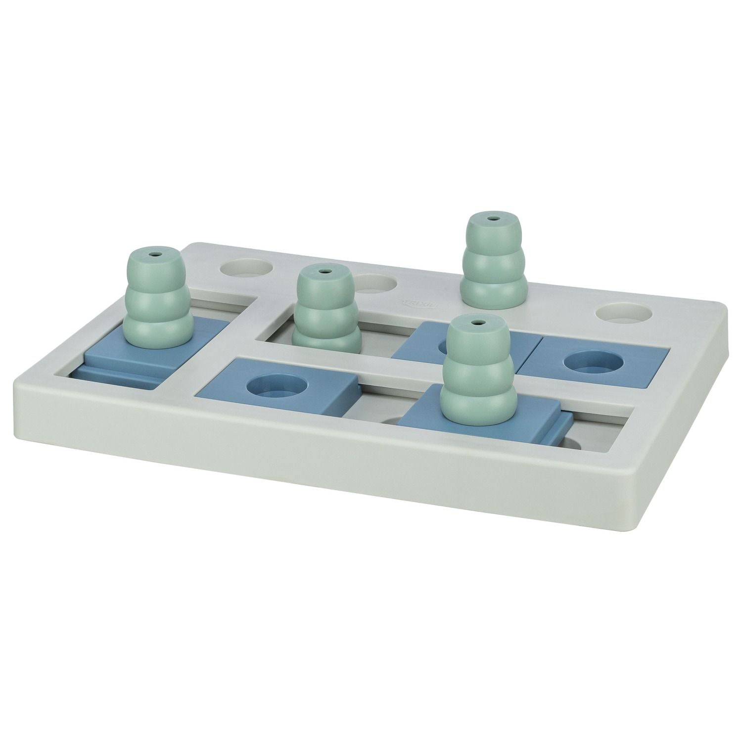 Trixie Dog Activity Chess Denkspel - Hondenspeelgoed - 40x27 cm Dark Navy Wit Lichtblauw Level 2 Trixie