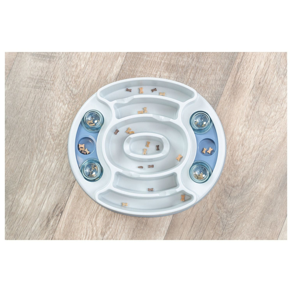 Trixie Dog Activity Slide & Feed Denkspel - Hondenspeelgoed - 30x27 cm Wit Dark Navy Level 1 Trixie