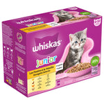 Whiskas Junior Selectie In Gelei Maaltijdzakjes Multipack - Kattenvoer - Kip Eend Kalkoen 12x85 g Wico Diervoeding