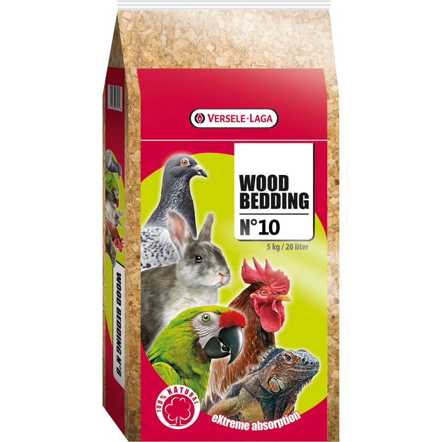 Versele-Laga Wood Bedding Beukenhout 10 mm - Bodembedekking - 5 kg Gebroken versele-laga
